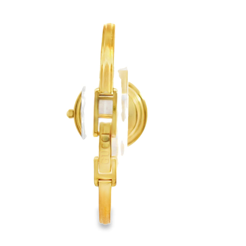 Ladies Gucci Thin Watch with Interchangable Bezels