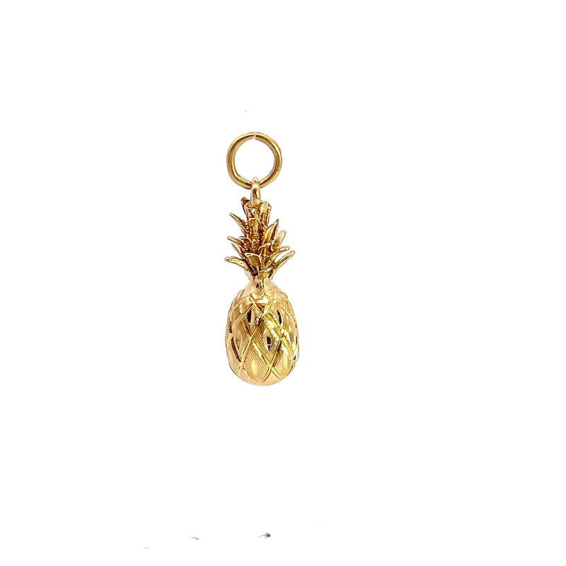 14K YG Pineapple Charm