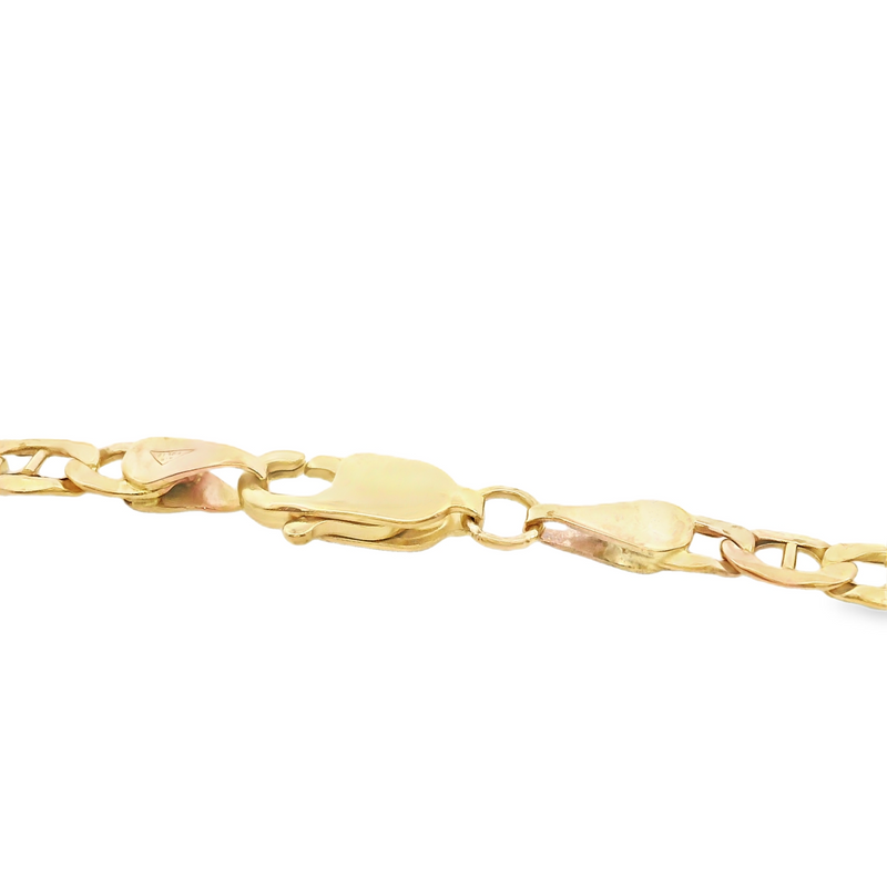 10K YG Anchor Link Chain 23"