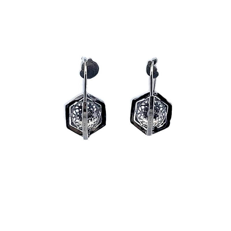14K WG Vintage Diamond Earrings