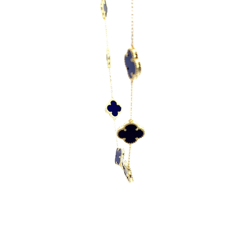 Gold Plated Lapis Necklace