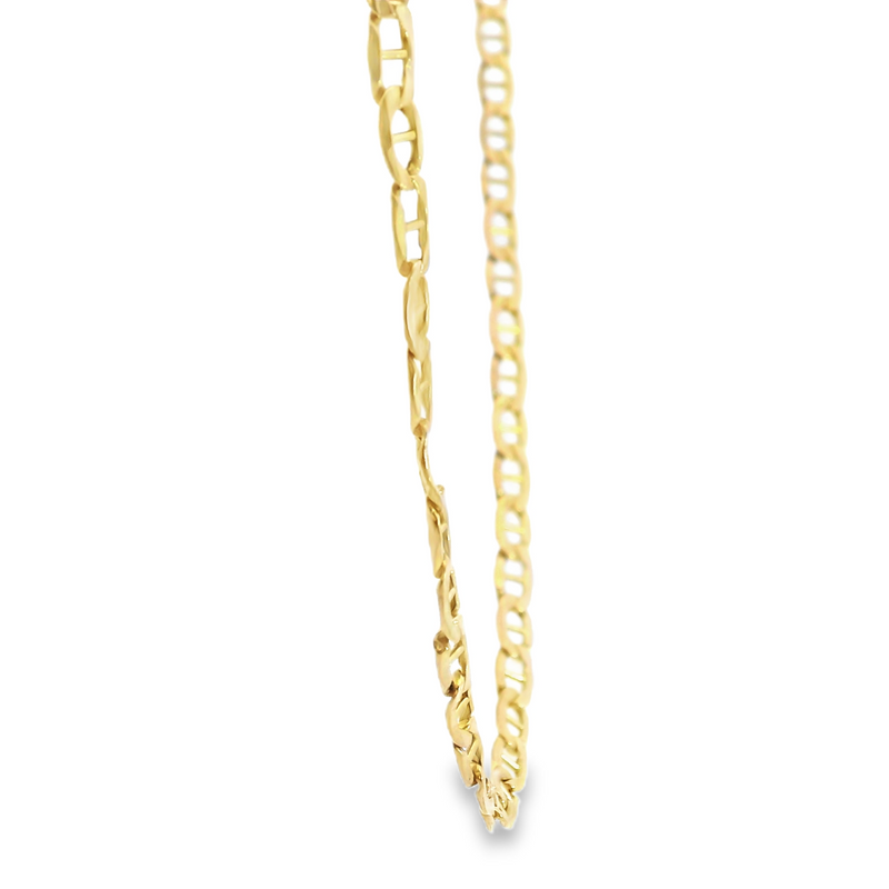 10K YG Anchor Link Chain 23"