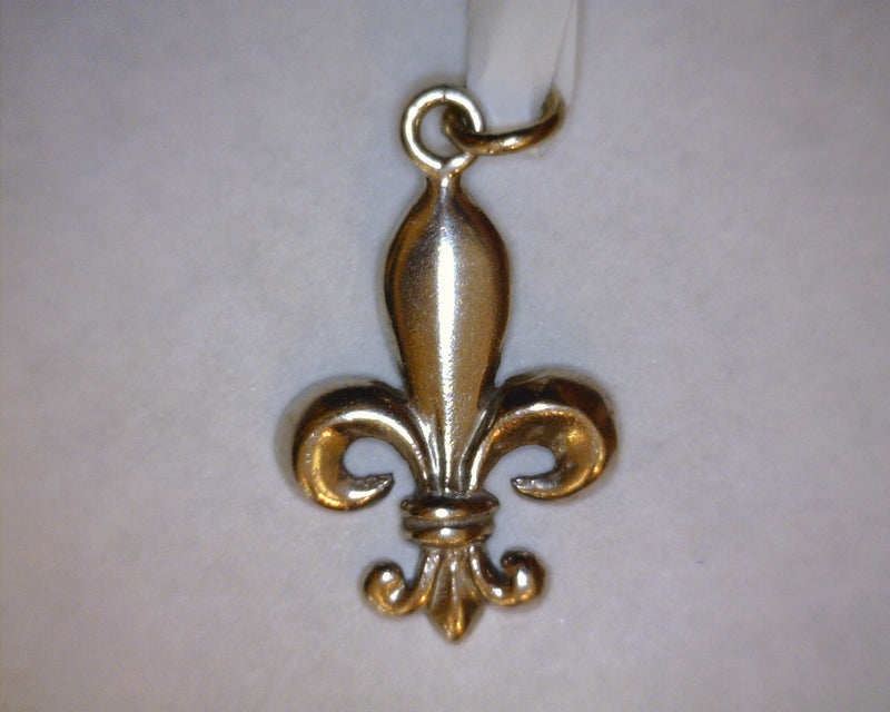 14K WG FLEUR DE LIS