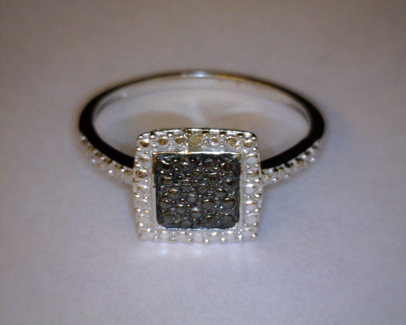 STERLING SILVER BLACK & WHITE