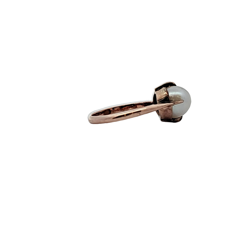 10K YG Pearl Ring