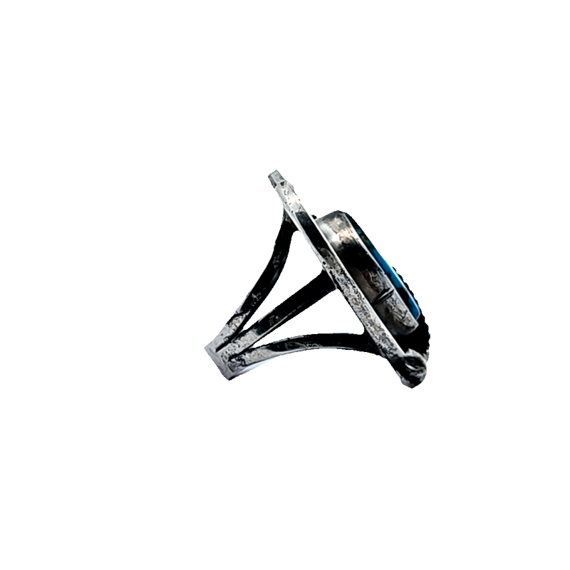 SS Native American Turquoise Ring Size 5