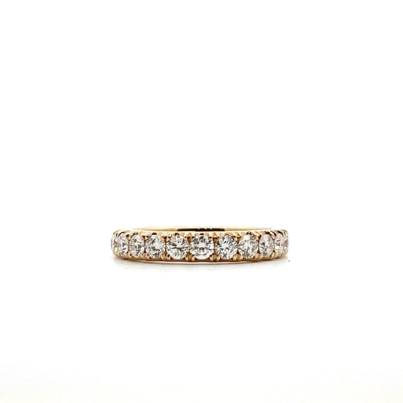 14K YG Diamond Wedding Band