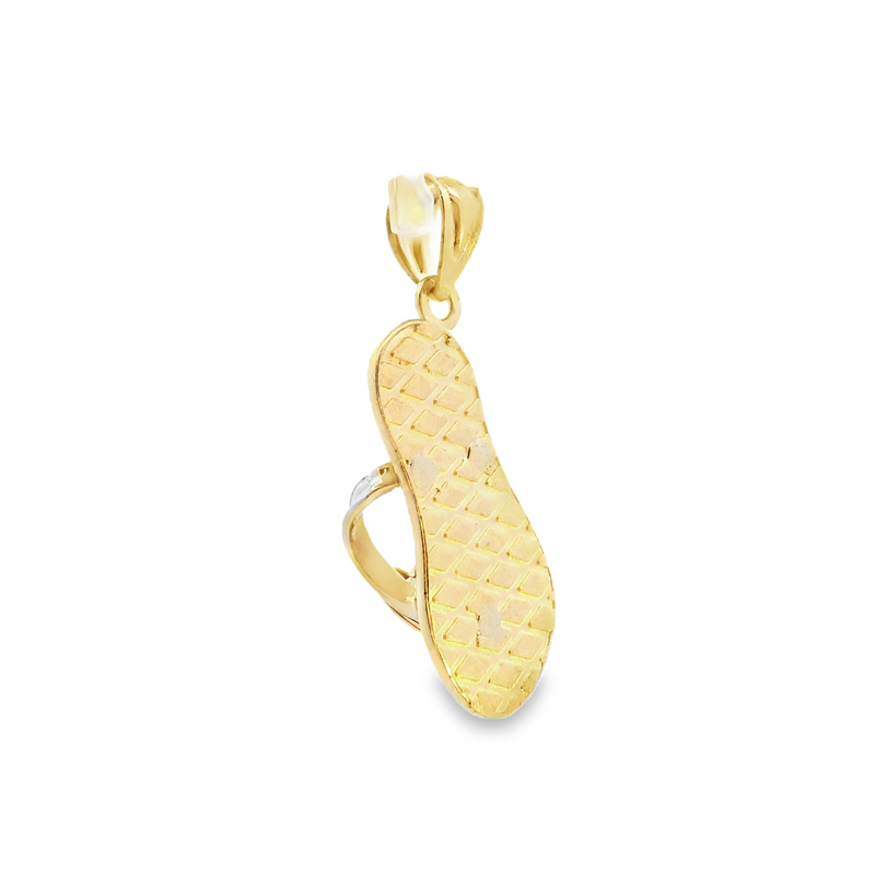 14K Tri Color Flip Flop