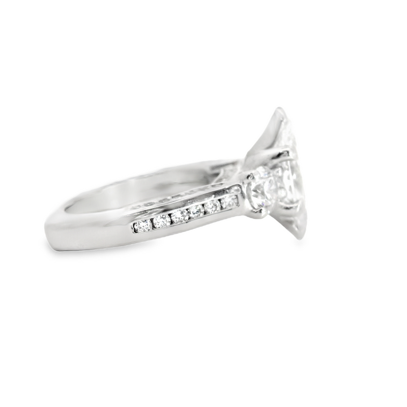 A. Jaffe Platinum Diamond Engagement Ring