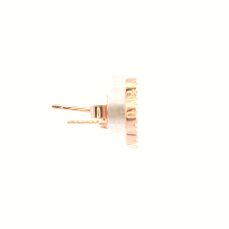 Rose Gold Plated Gemstone Earrings
