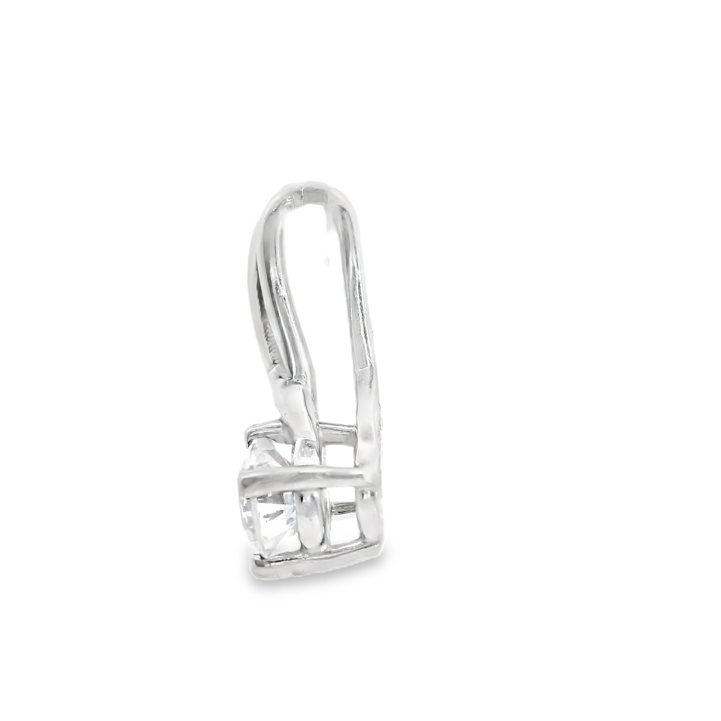 10K WG CZ Pendant