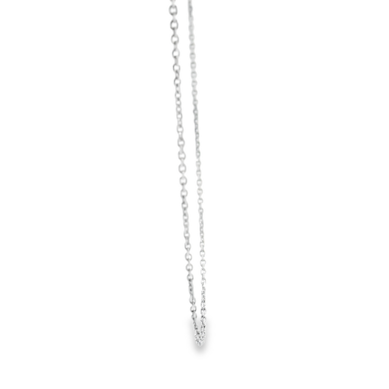 10K WG Diamond Cut Cable Chain 20"