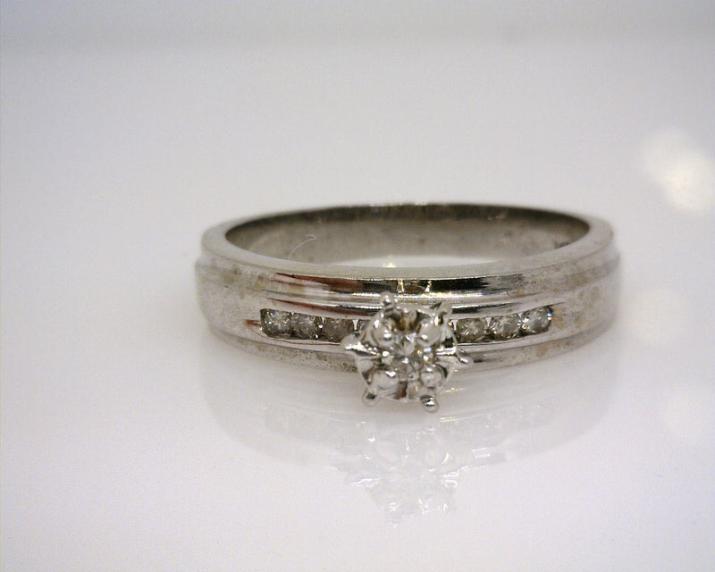 14K WG Diamond Engagement Ring