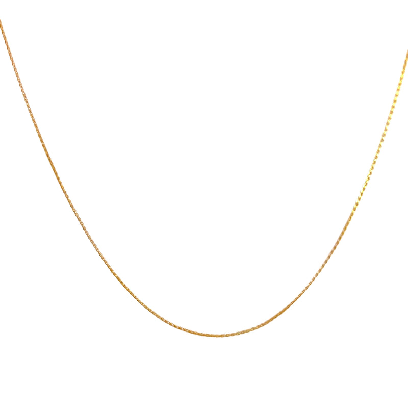 18K YG Wheat Chain