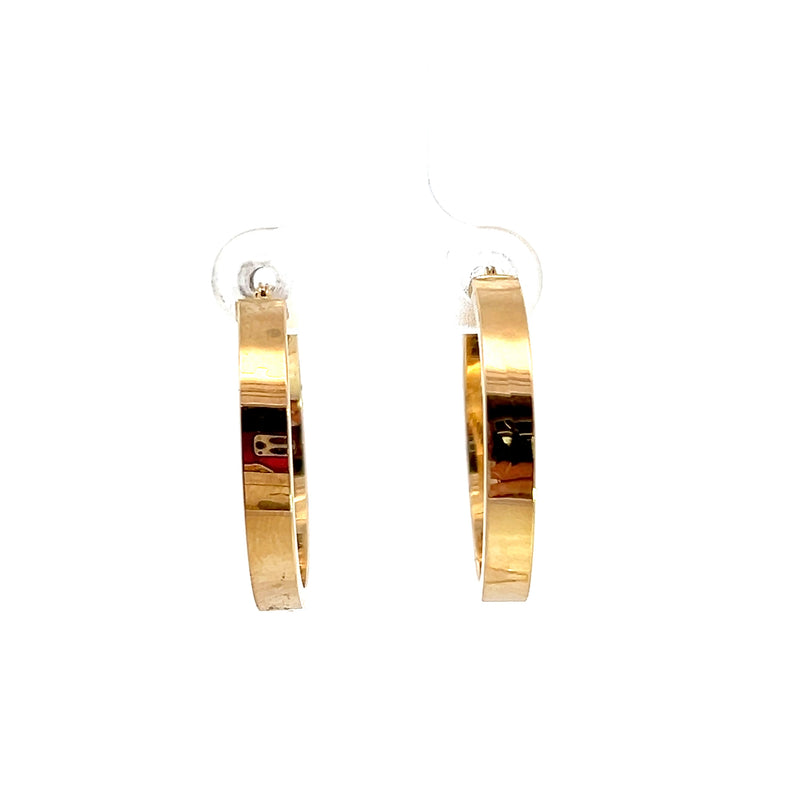 14K Yellow Gold Set of 3 Hoop Earrings