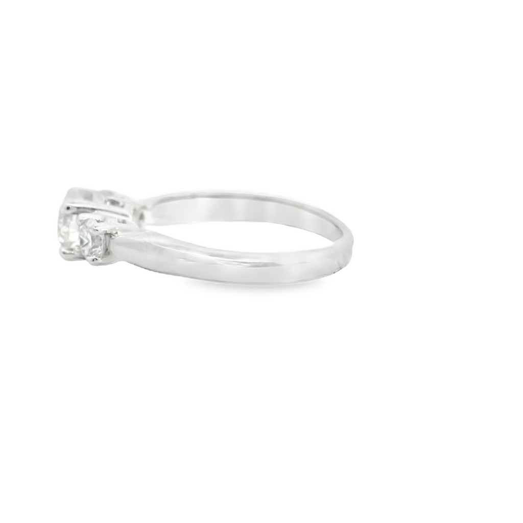14K WG 3 STONE MOUNT
