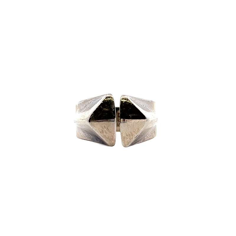 Sterling Silver Open Geometric Style Ring