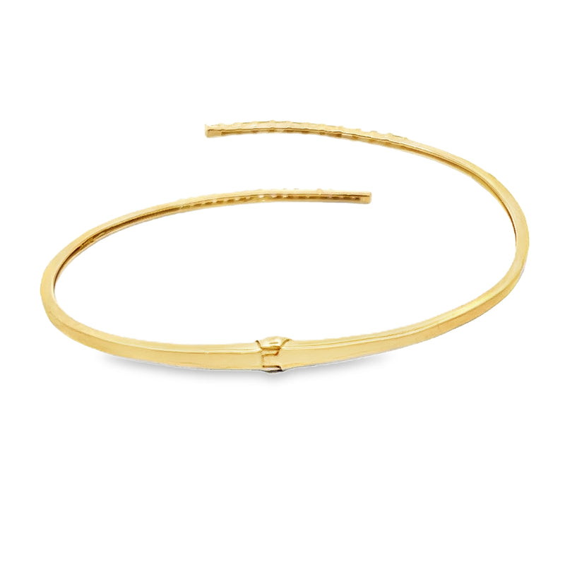 18K YG Diamond Cuff Bracelet