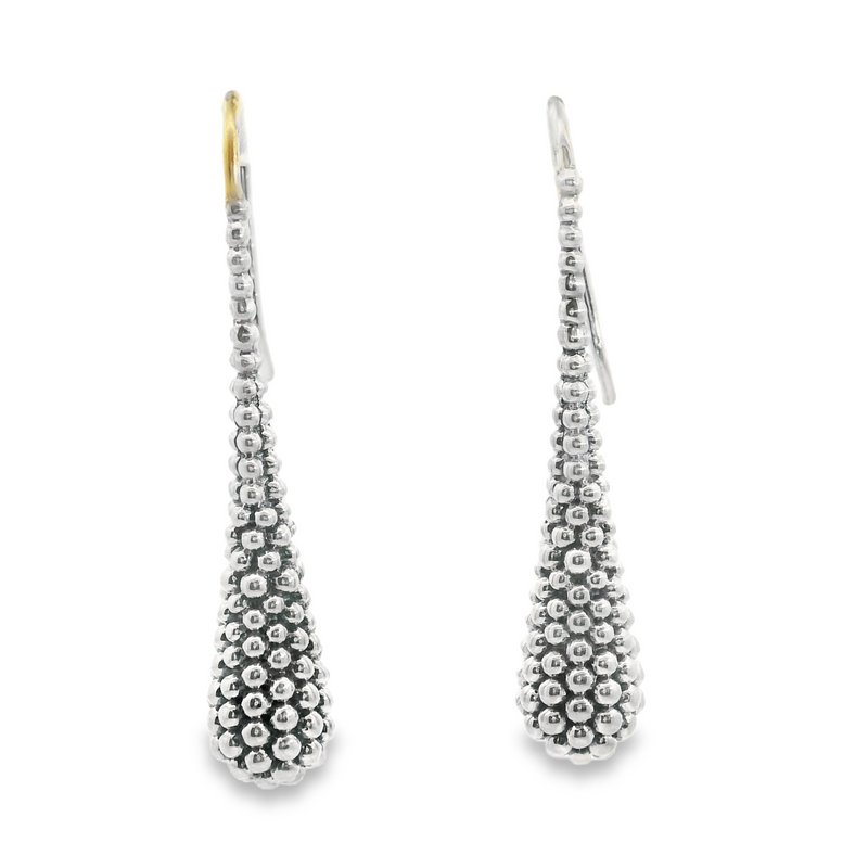 Sterling Silver Lagos Drop Beaded Earrings