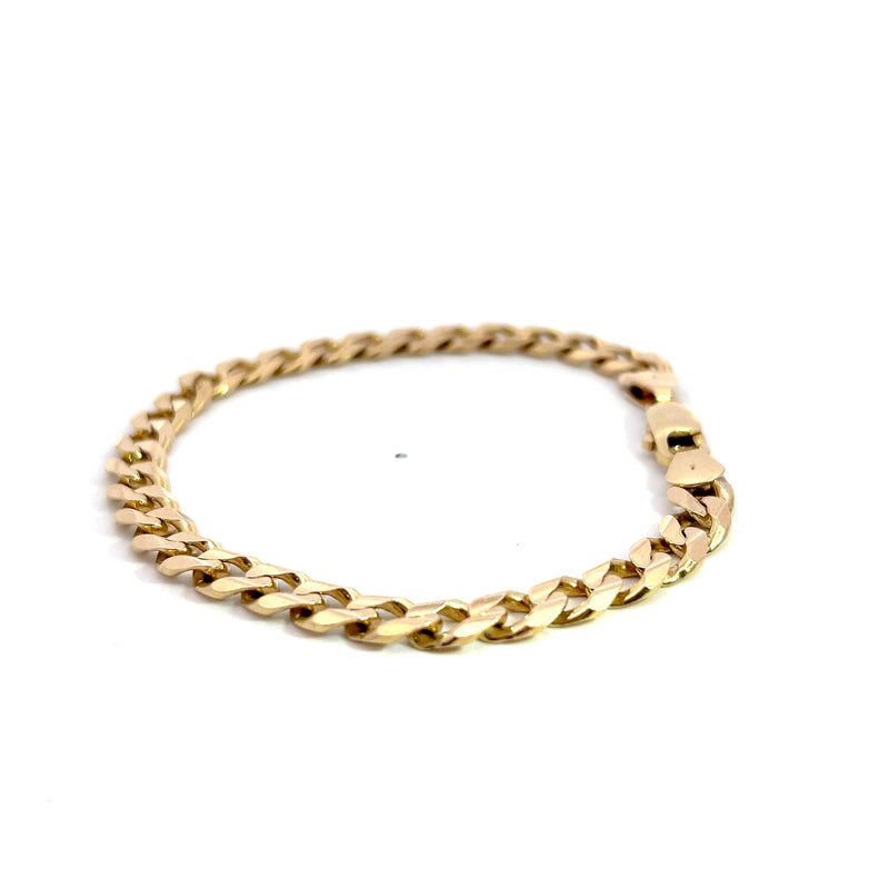 14K YG Curb Link Bracelet