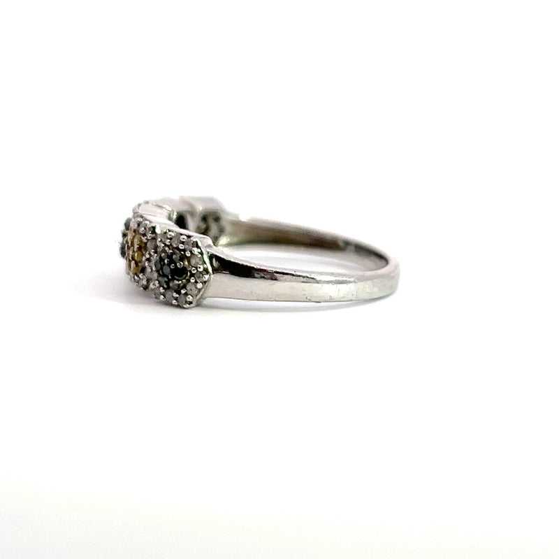 Sterling Silver Diamond Ring