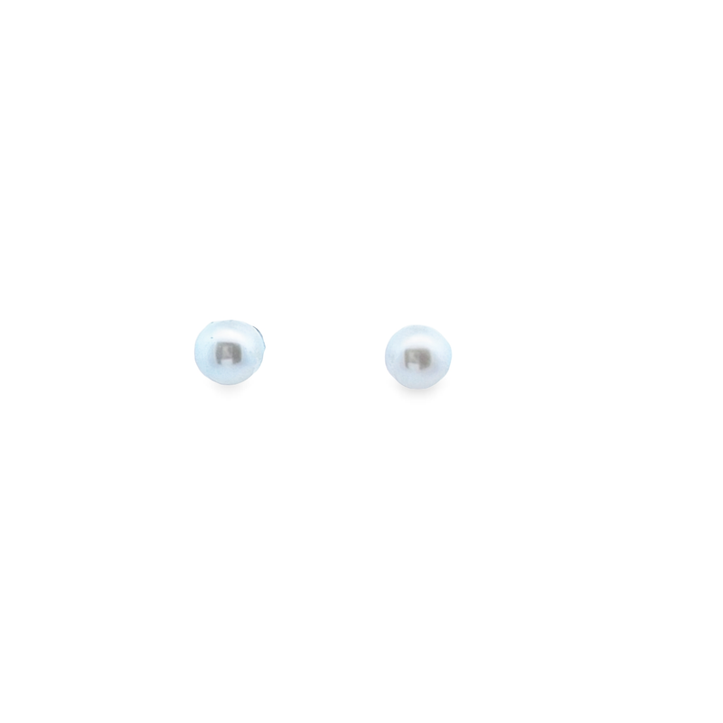 14K WG Akoya Pearl Stud