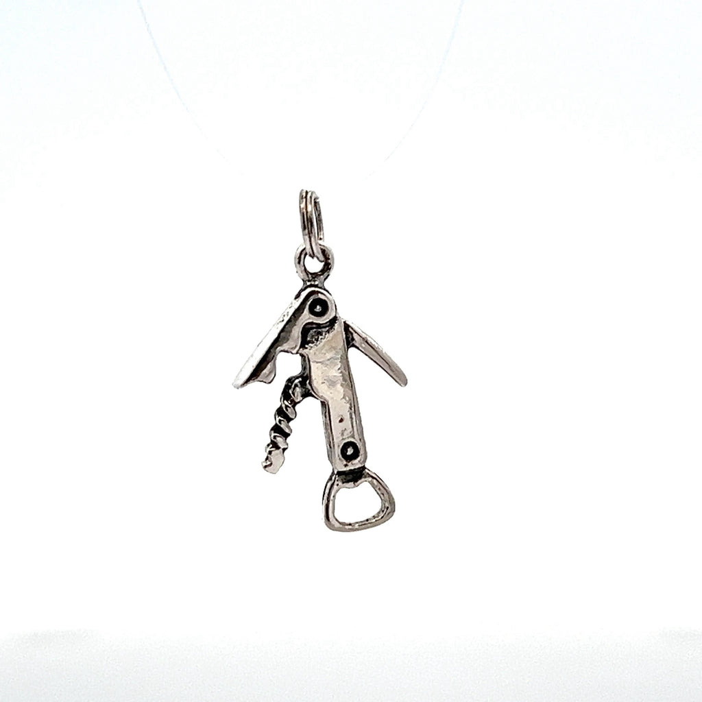 Sterling Silver Wine Opener Charm