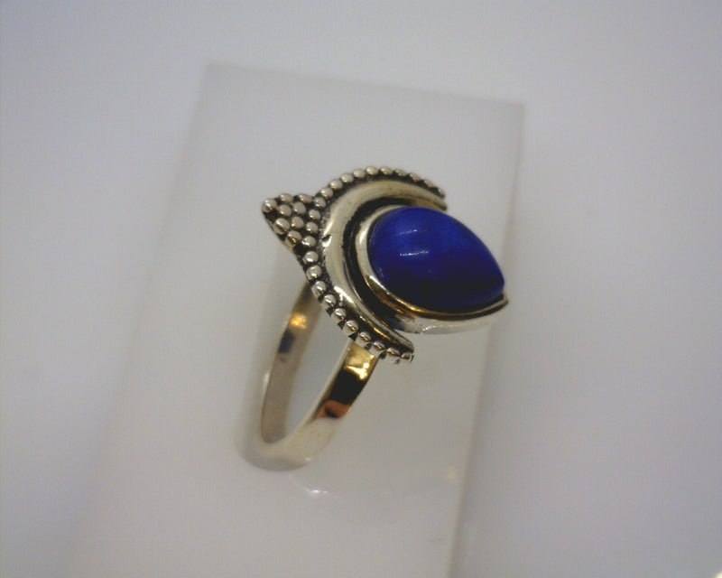 STERLING SILVER LAPIS RING SIZ