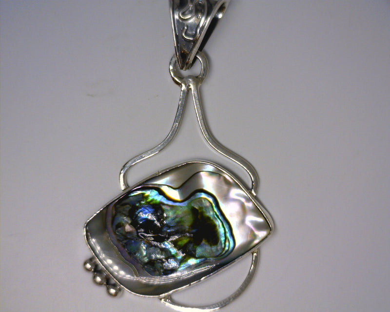 STERLING SILVER ABALONE PENDAN