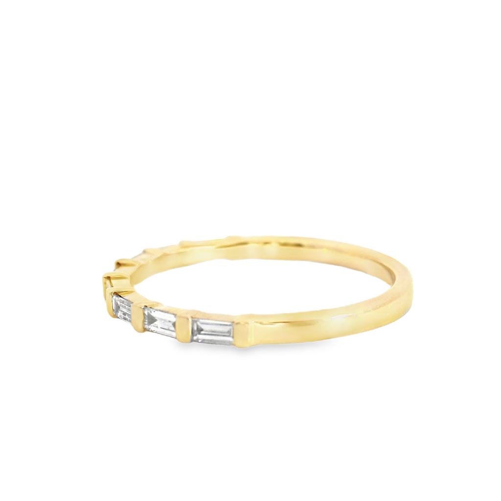 14K YG Baguette Diamond Band