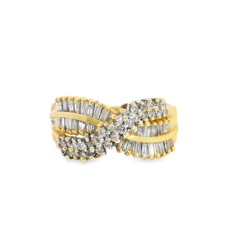 14K YG Fashion Diamond Band