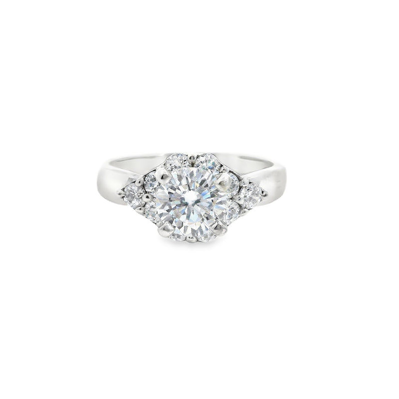 Sterling Silver CZ Wedding Ring