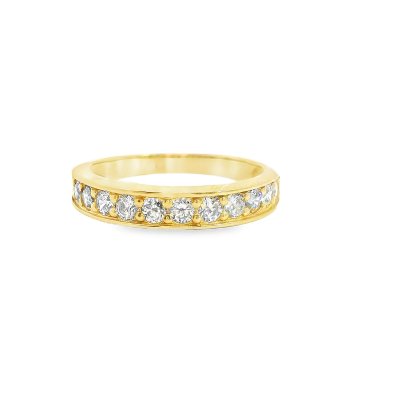 14K YG CZ Band