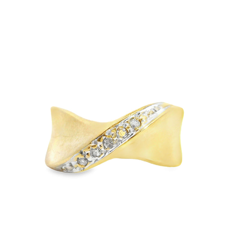 10K YG Diamond Ring