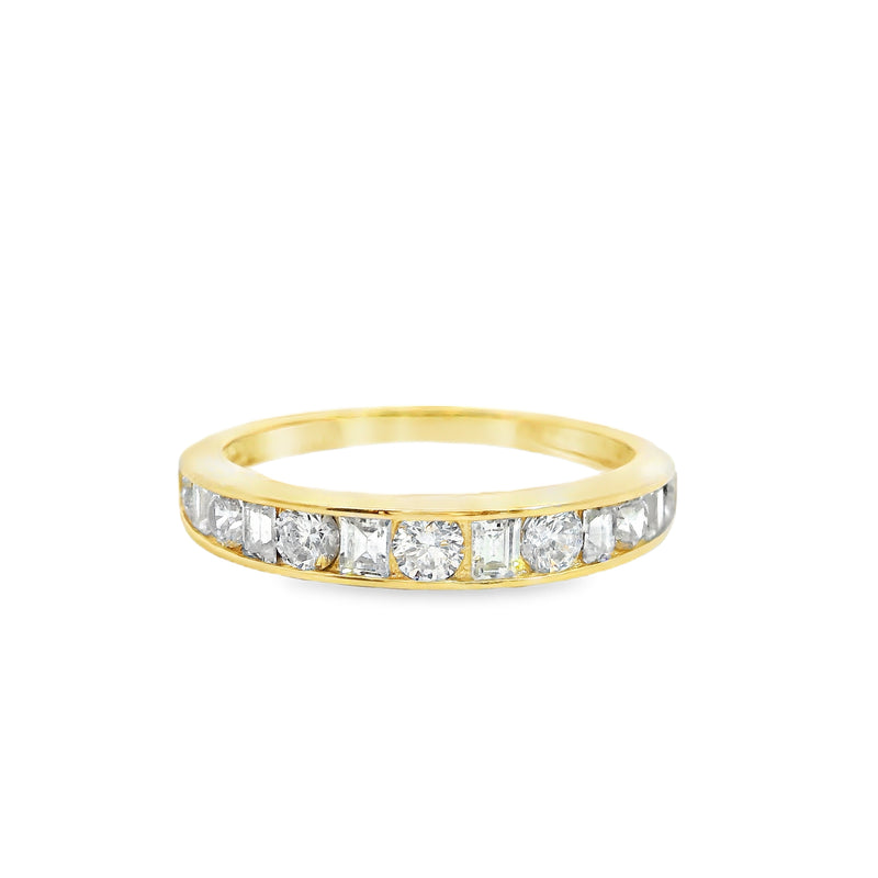 14K YG CZ Band
