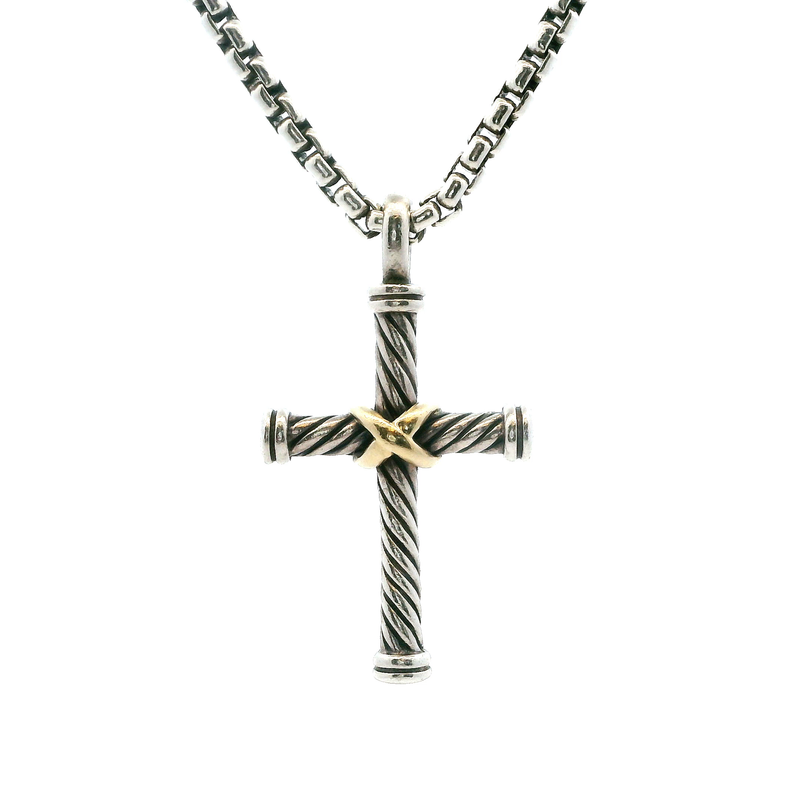 David Yurmand Cross & Chain