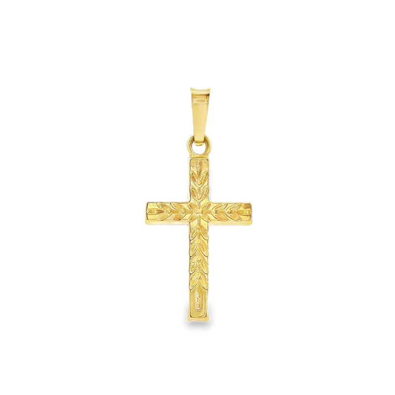 14K YG Cross