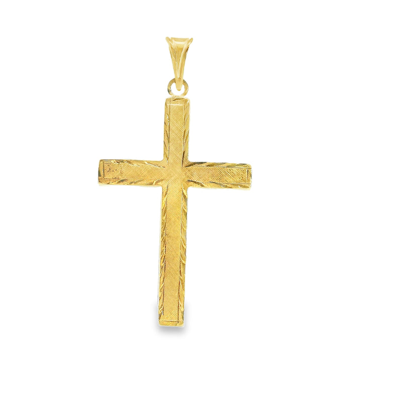 14K YG Cross