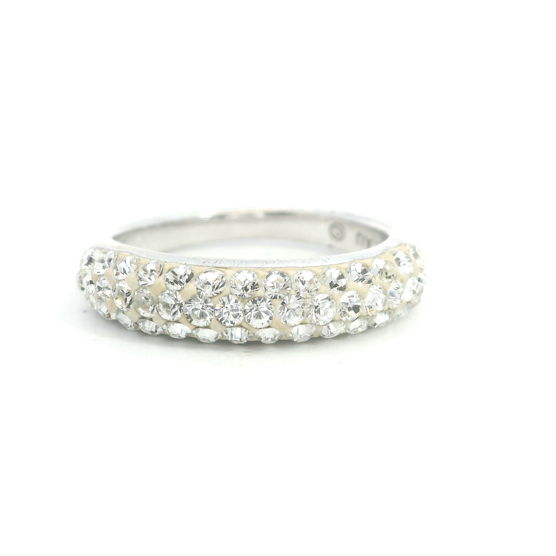 Sterling Silver CZ Band