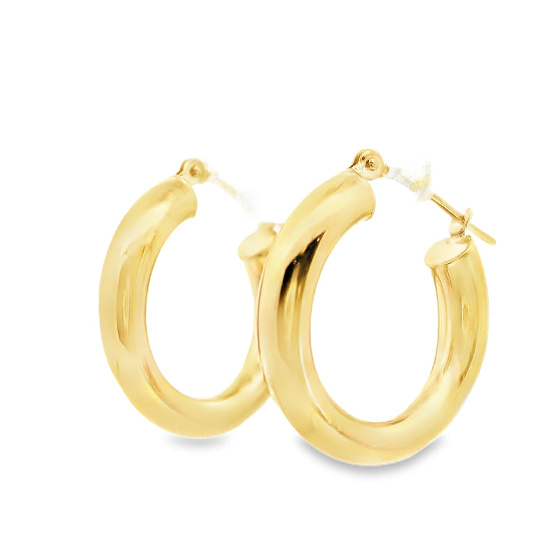 14K YG Hoop Earrings