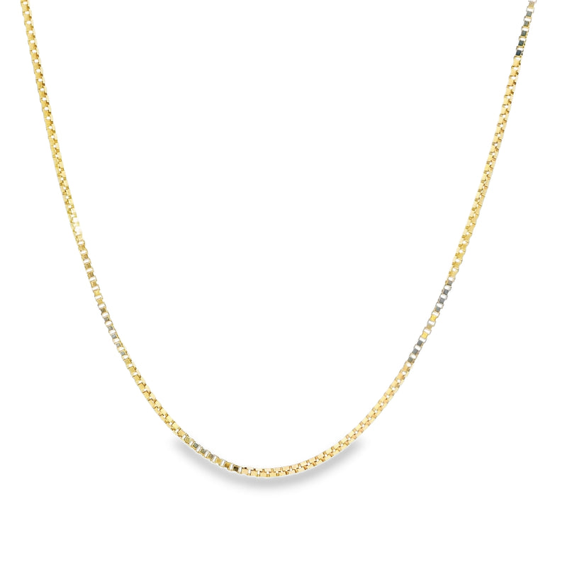 14K YG Box Chain 20