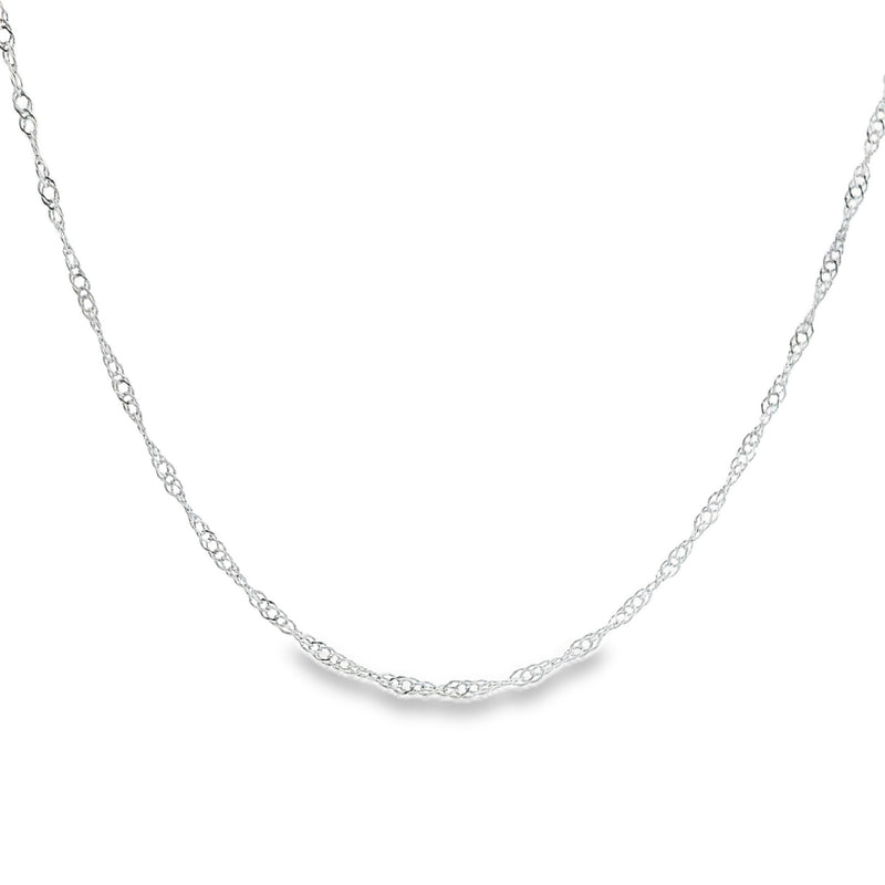 14K WG Singapore Chain 16