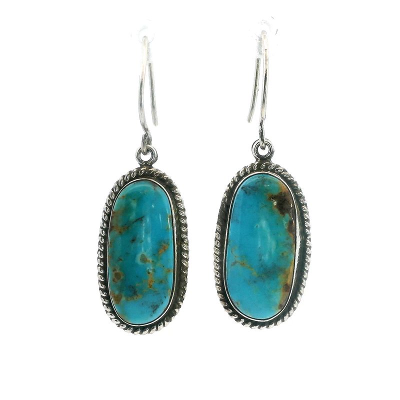 Sterling Silver Turquoise Dangle Earrings