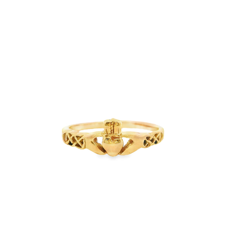 14K YG Claddagh Ring