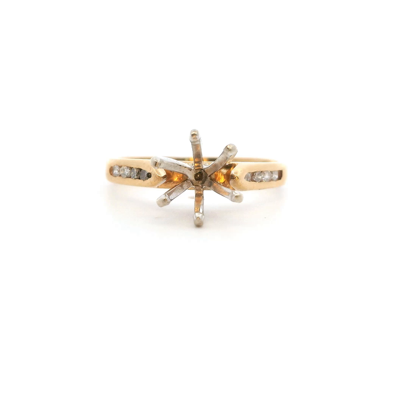 14K YG Diamond Ring Setting