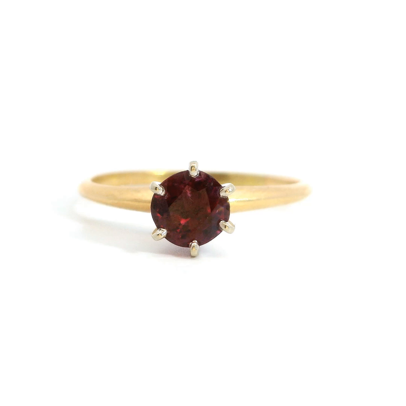 14K YG Ruby Ring