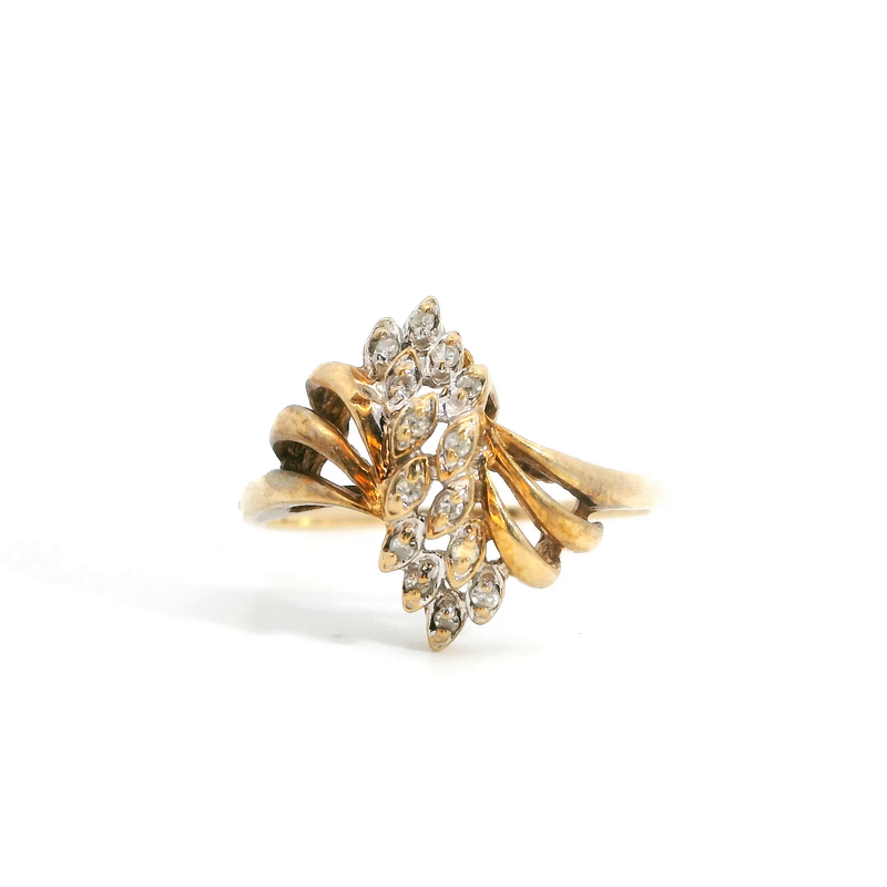 10K YG Diamond Ring