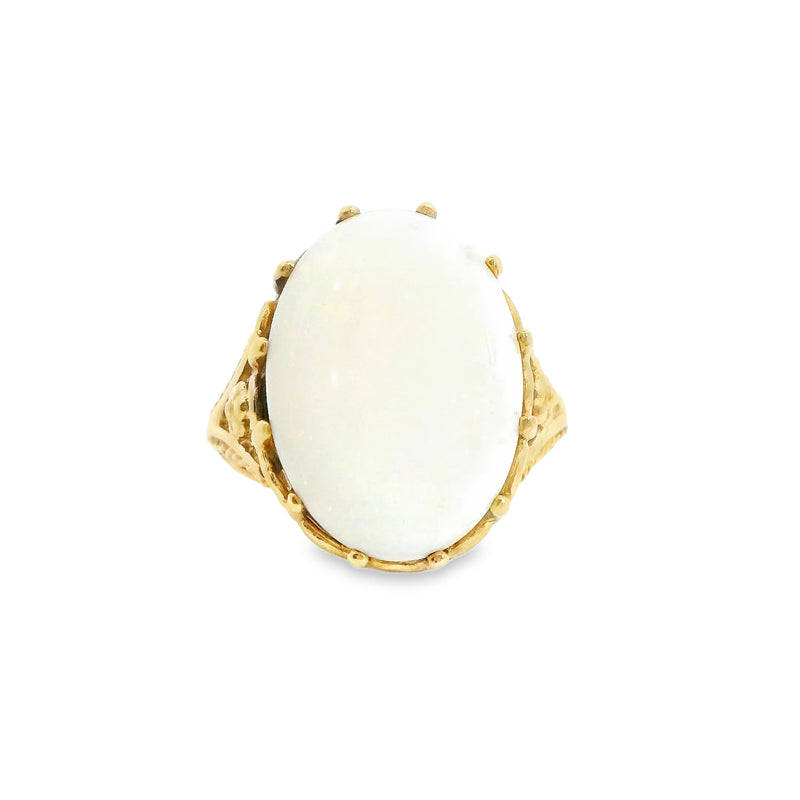 10K YG Opal Ring