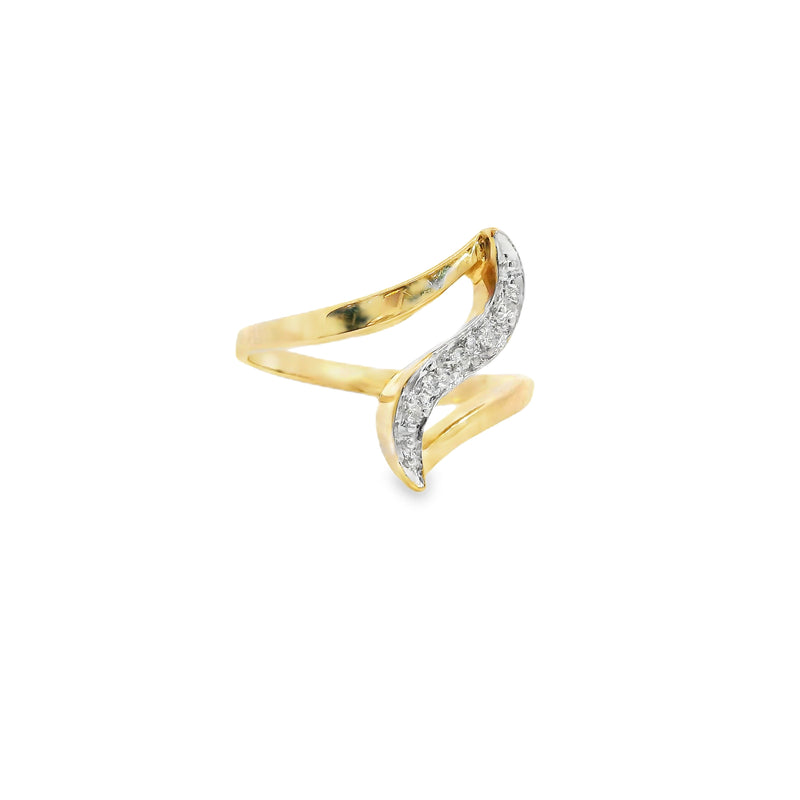 10K YG Diamond Ring