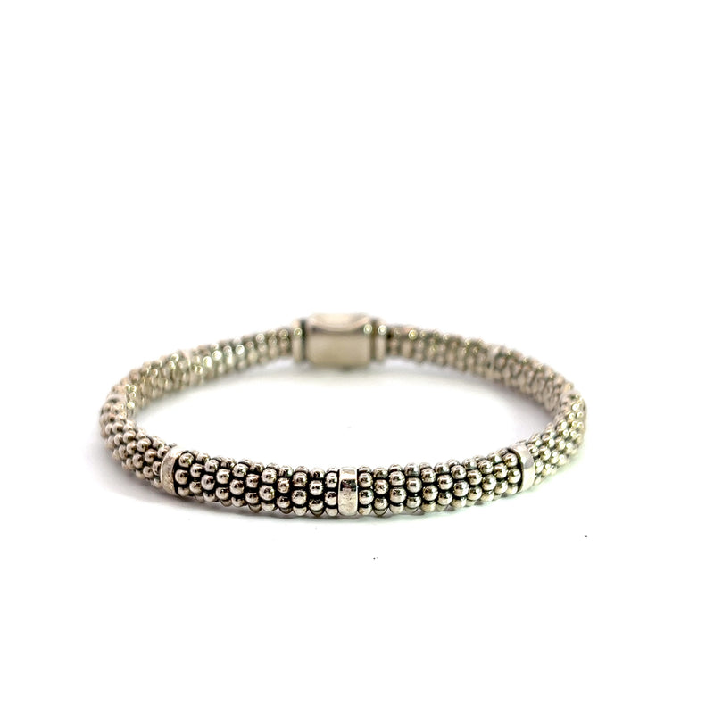 Lagos Caviar Sterling Silver Beaded Bracelet